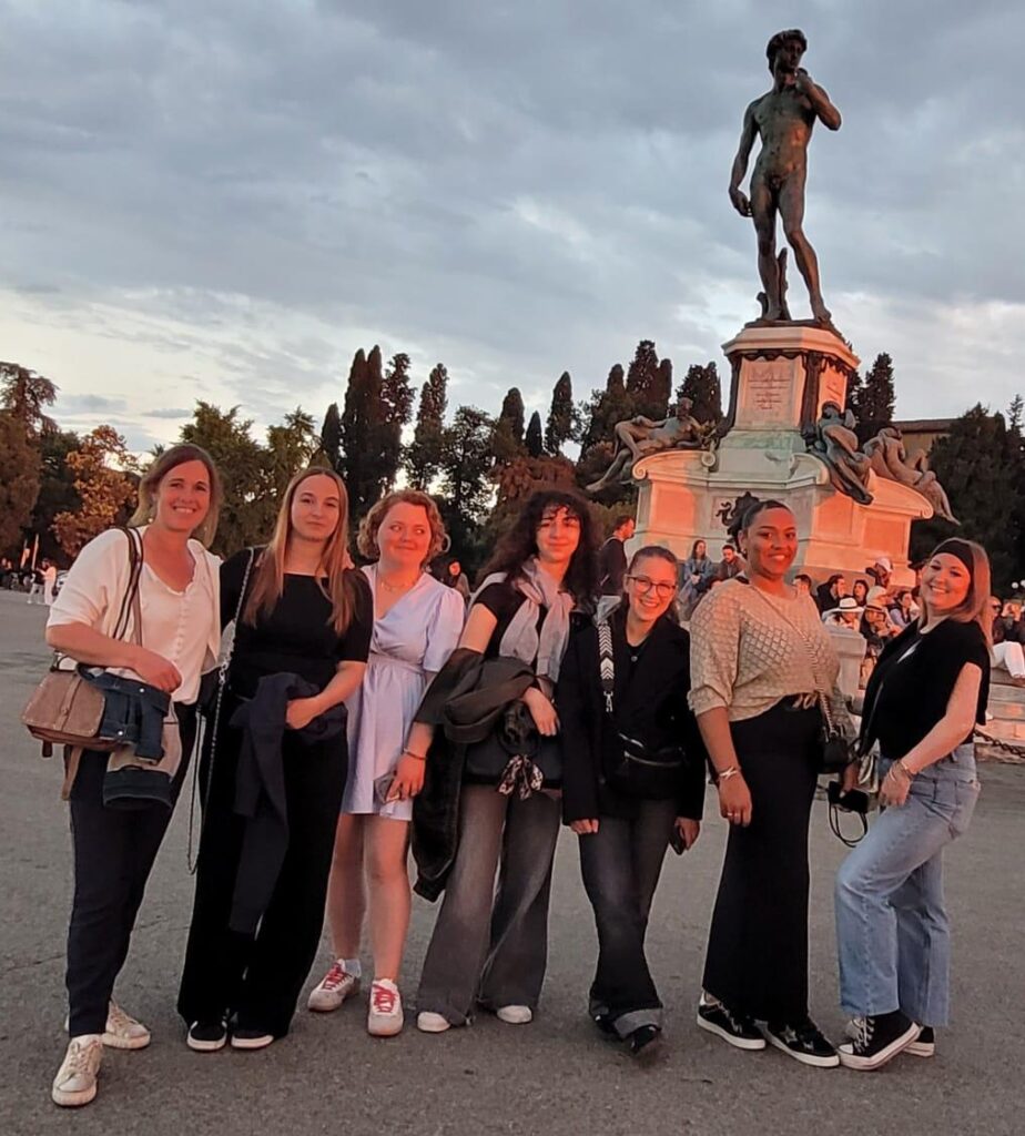 Les apprentis coiffeurs à Florence dans le cadre du programme Erasmus +.