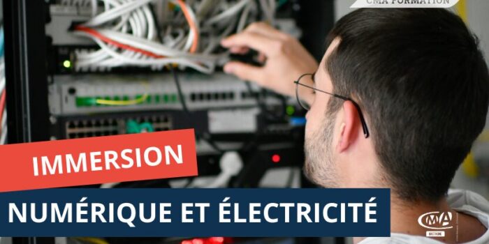 Immersion dans les filières du Numérique et en électricité à CMA Formation Rennes - Bruz