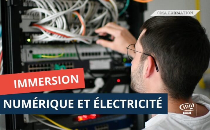 Immersion dans les filières du Numérique et en électricité à CMA Formation Rennes - Bruz